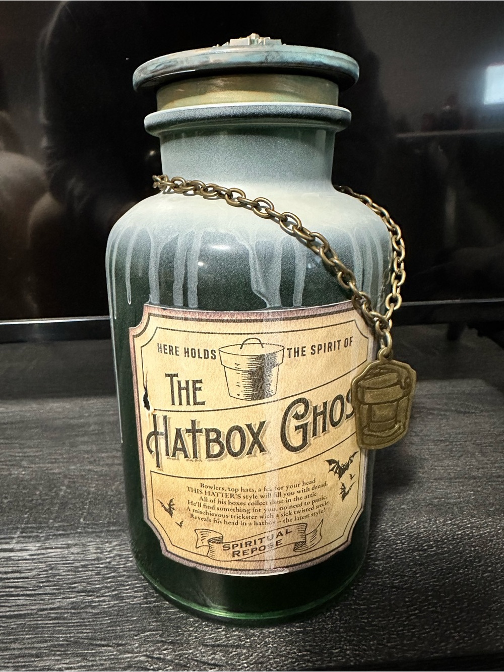 Disney Haunted Mansion 50th Hatbox Ghost Host-A-Ghost Spirit Jar